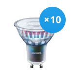 Flerpack 10x Philips MASTER LED Spot ExpertColor GU10 PAR16 3.9W 280lm 36D - 930 Varm Vit | Bästa färgåtergivning - Dimbar - Ersättare 35W